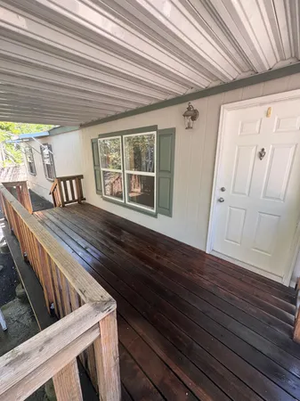 a view of front door