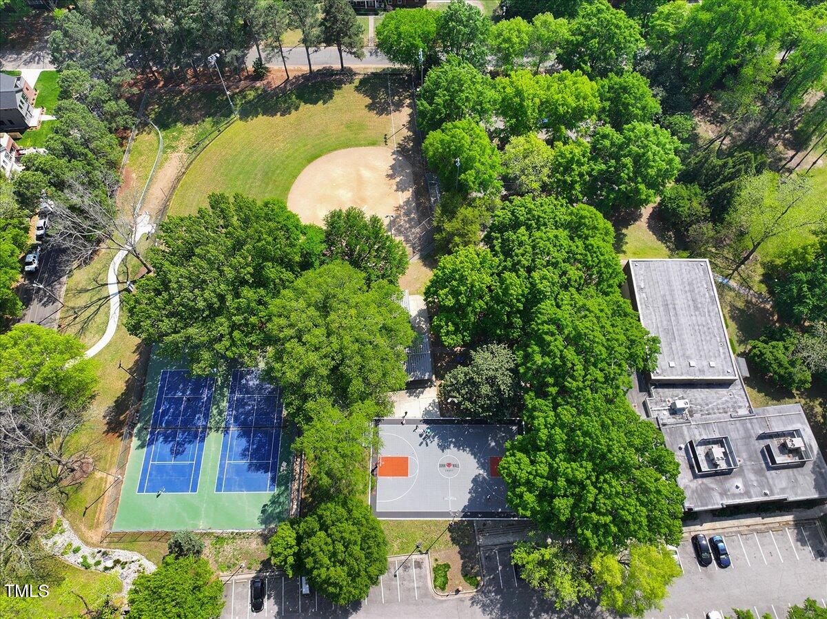 337 Merrywood Drive Raleigh, NC 27610 - Photo 52 of 52 an aerial view of a house with swimming pool and outdoor space