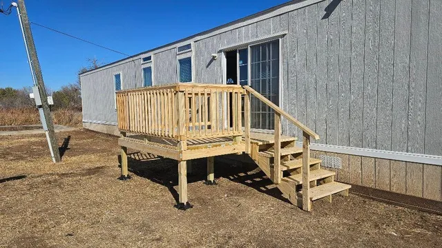 a view of a backyard with a car