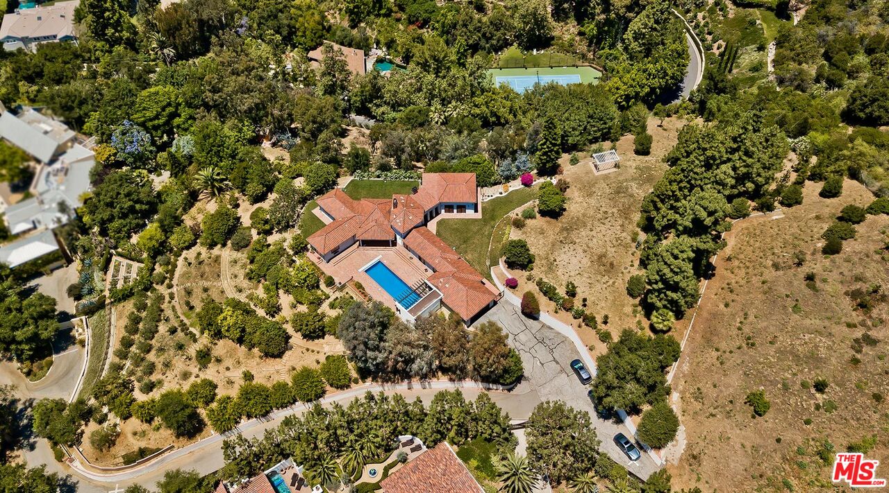 13146 Rivers Road Los Angeles, CA 90049 - Photo 32 of 38 an aerial view of residential houses with outdoor space