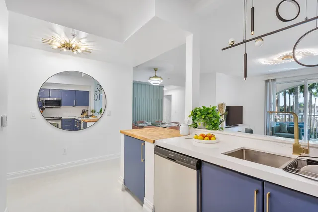a view of a bathroom sink and a mirror