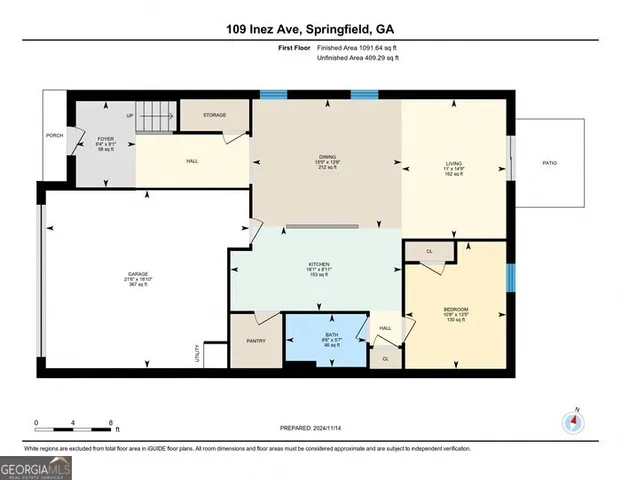 $2,295 | 109 Inez Avenue, Springfield, GA 31329