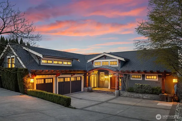 a view of a building with entrance gate