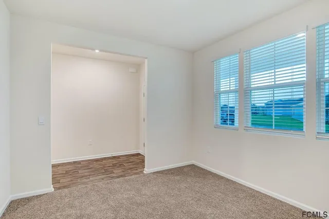 a view of an empty room