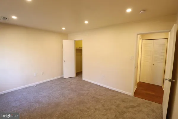 a view of hallway with a hallway
