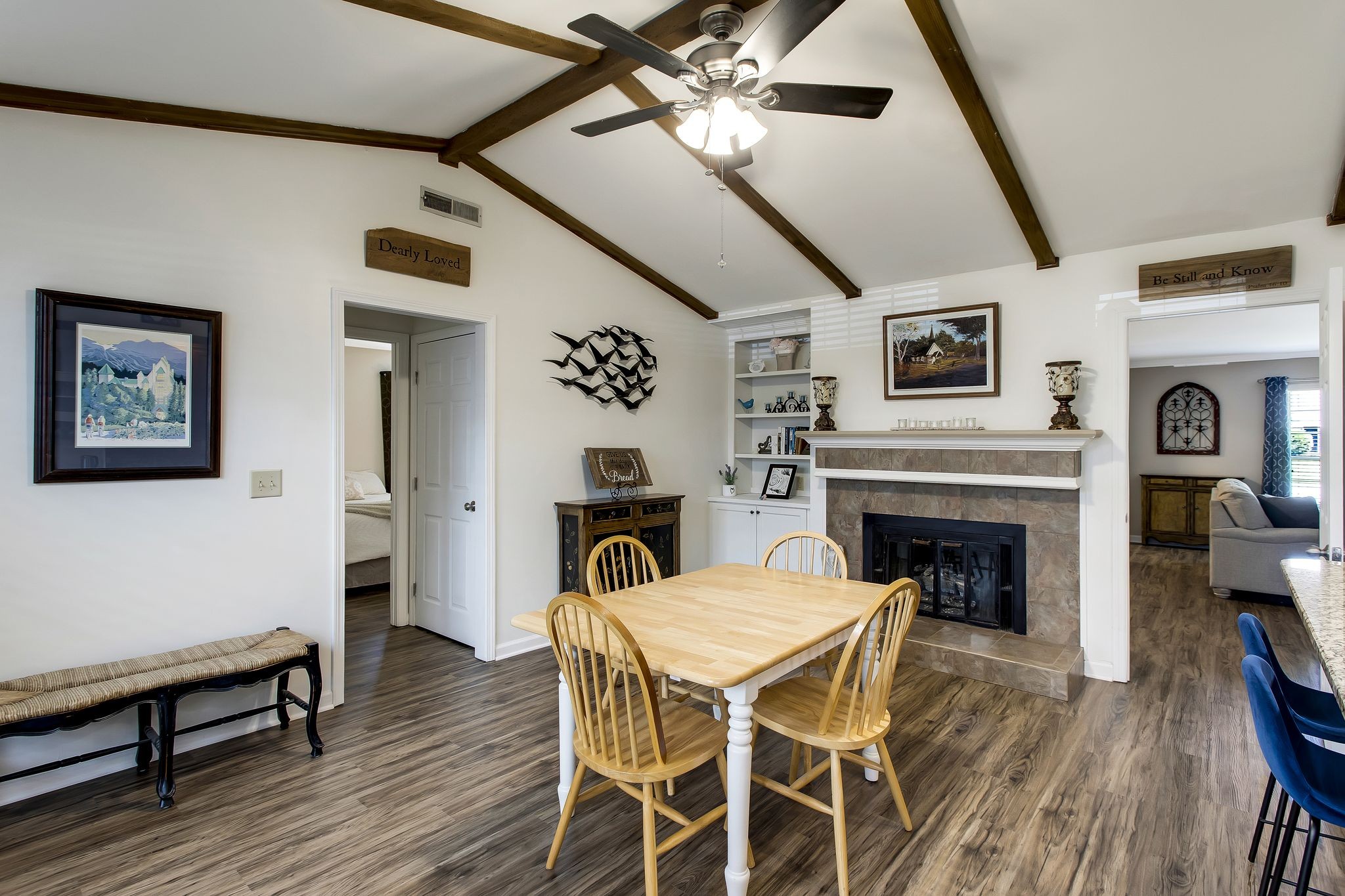 1122 General George Patton Road Nashville, TN 37221 - Photo 14 of 32 a living room with furniture and a fireplace