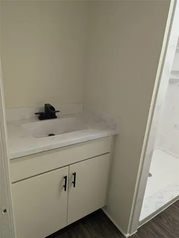 a close view of a sink in the bathroom