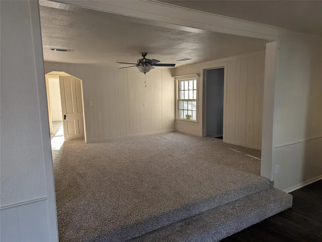 a view of a livingroom with a window