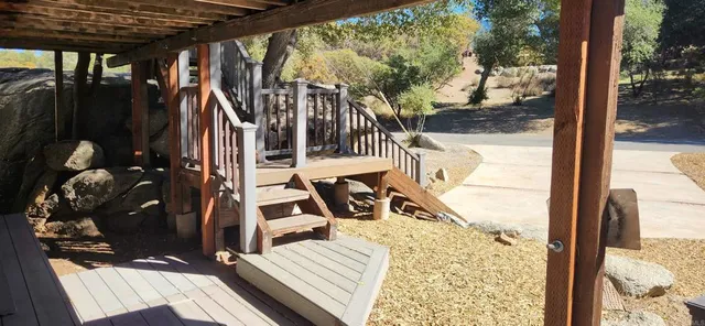 a view of balcony and deck