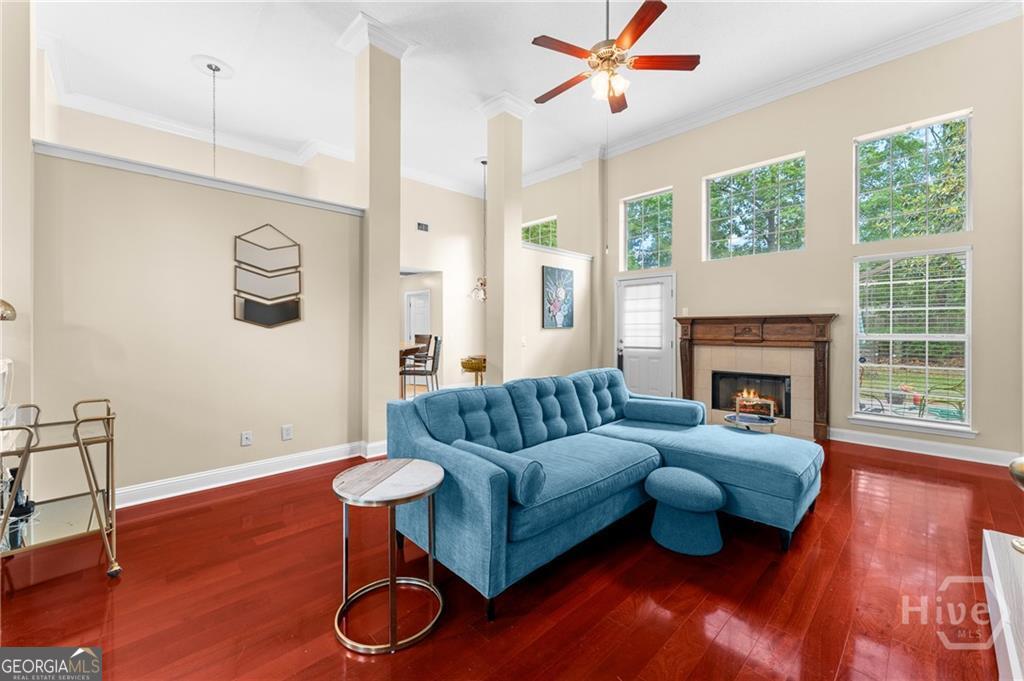 10 Fox Hound Court Pooler, GA 31322 - Photo 6 of 32 a living room with furniture and a fireplace