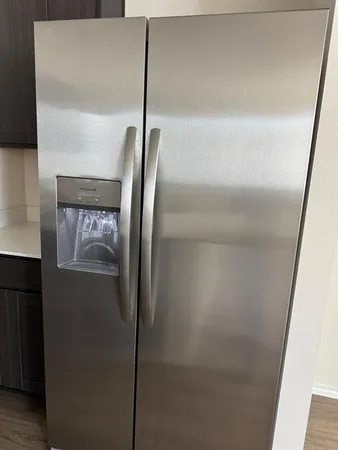 a close view of refrigerator