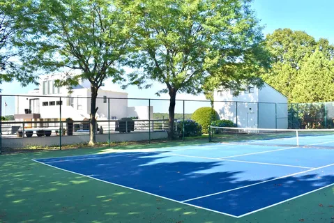 a view of a basketball court