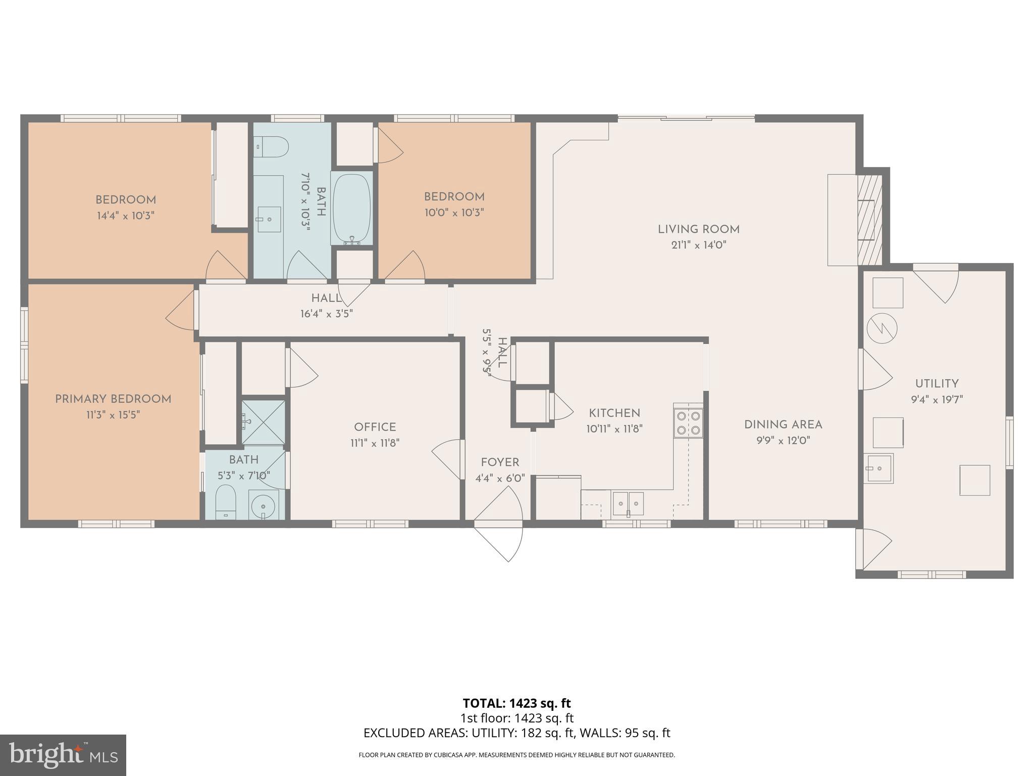 307 Fox Drive Winchester, VA 22601 - Photo 42 of 42 Floor plan of interior with interior measurements