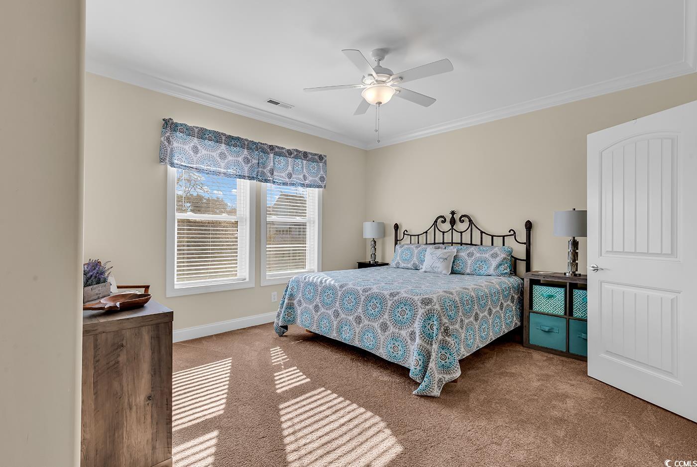 88 Gillette Place Murrells Inlet, SC 29576 - Photo 27 of 40 Bedroom with baseboards, carpet floors, visible ve