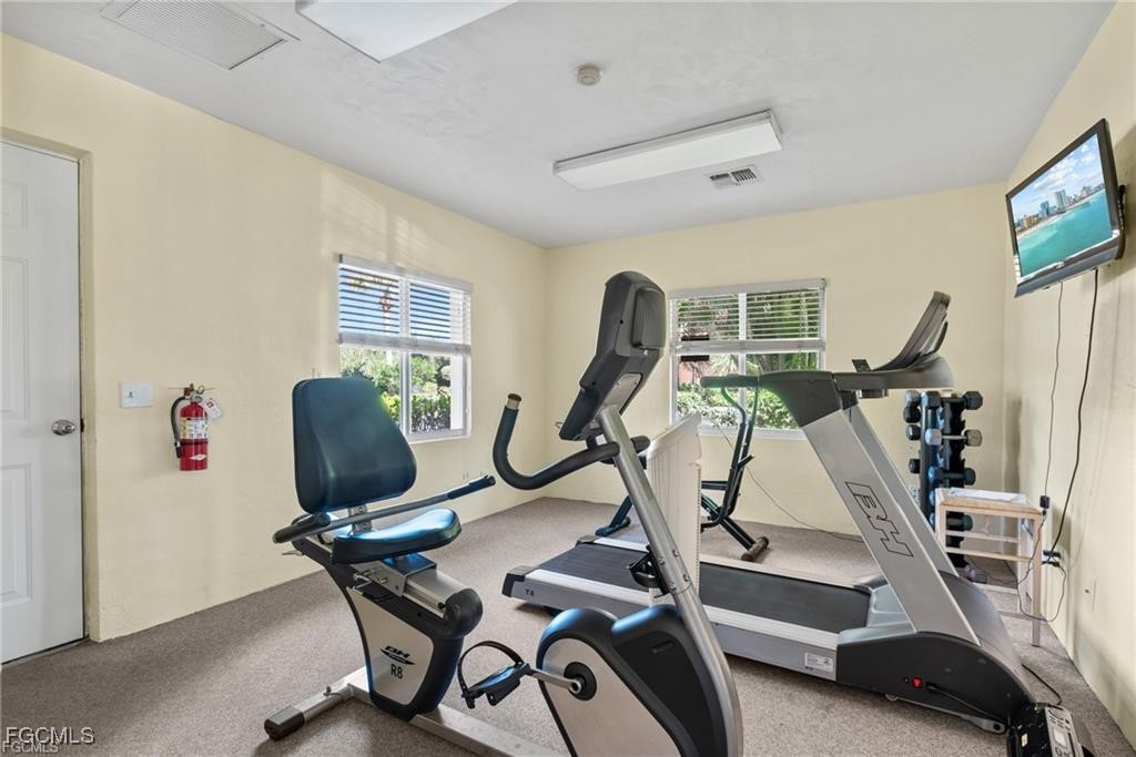 14813 Laguna Drive, Unit 301 Fort Myers, FL 33908 - Photo 44 of 50 a view of a room with gym equipment