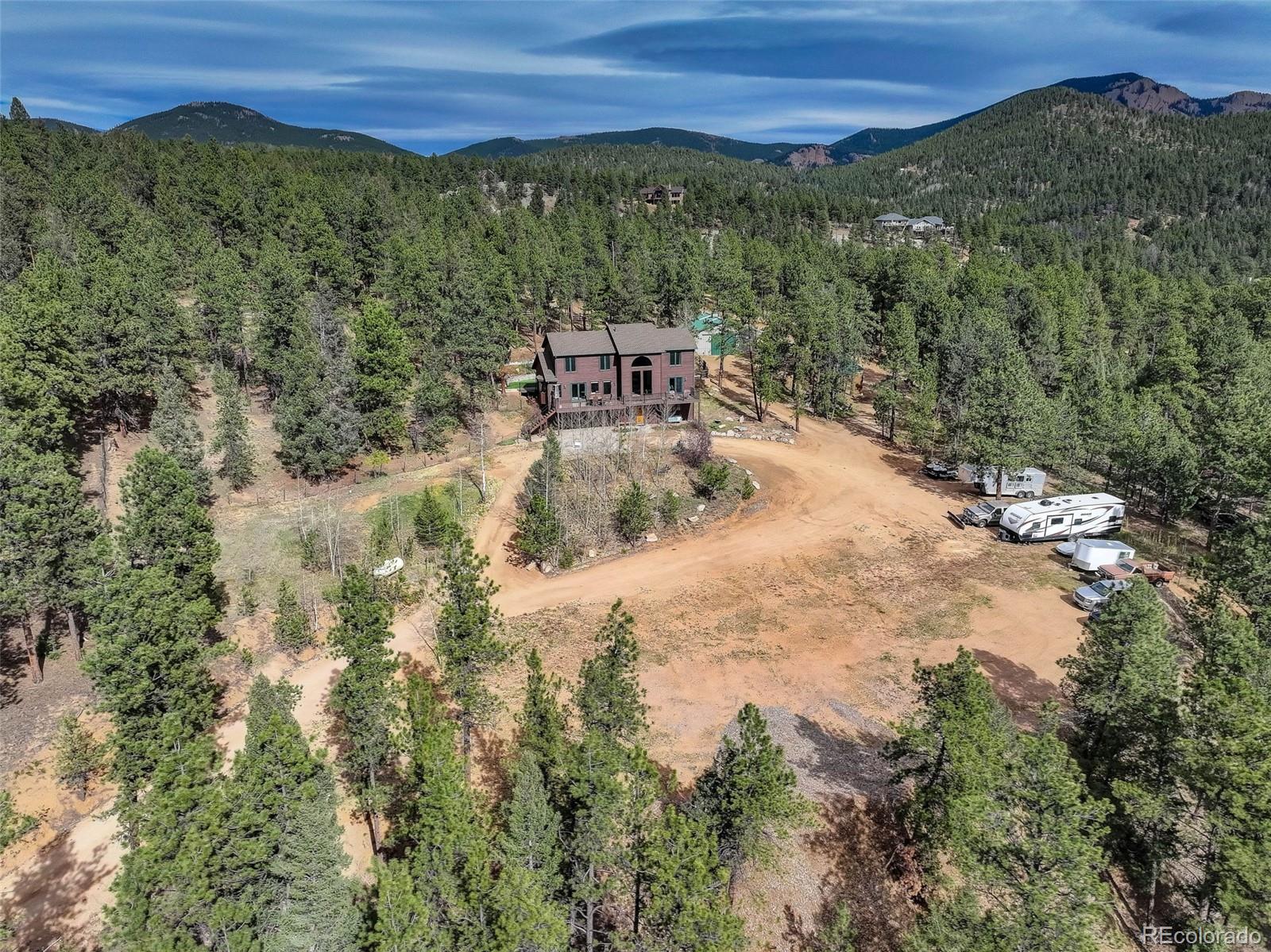318 Rd D Pine, CO 80470 - Photo 48 of 50 a view of a city with mountains in the background