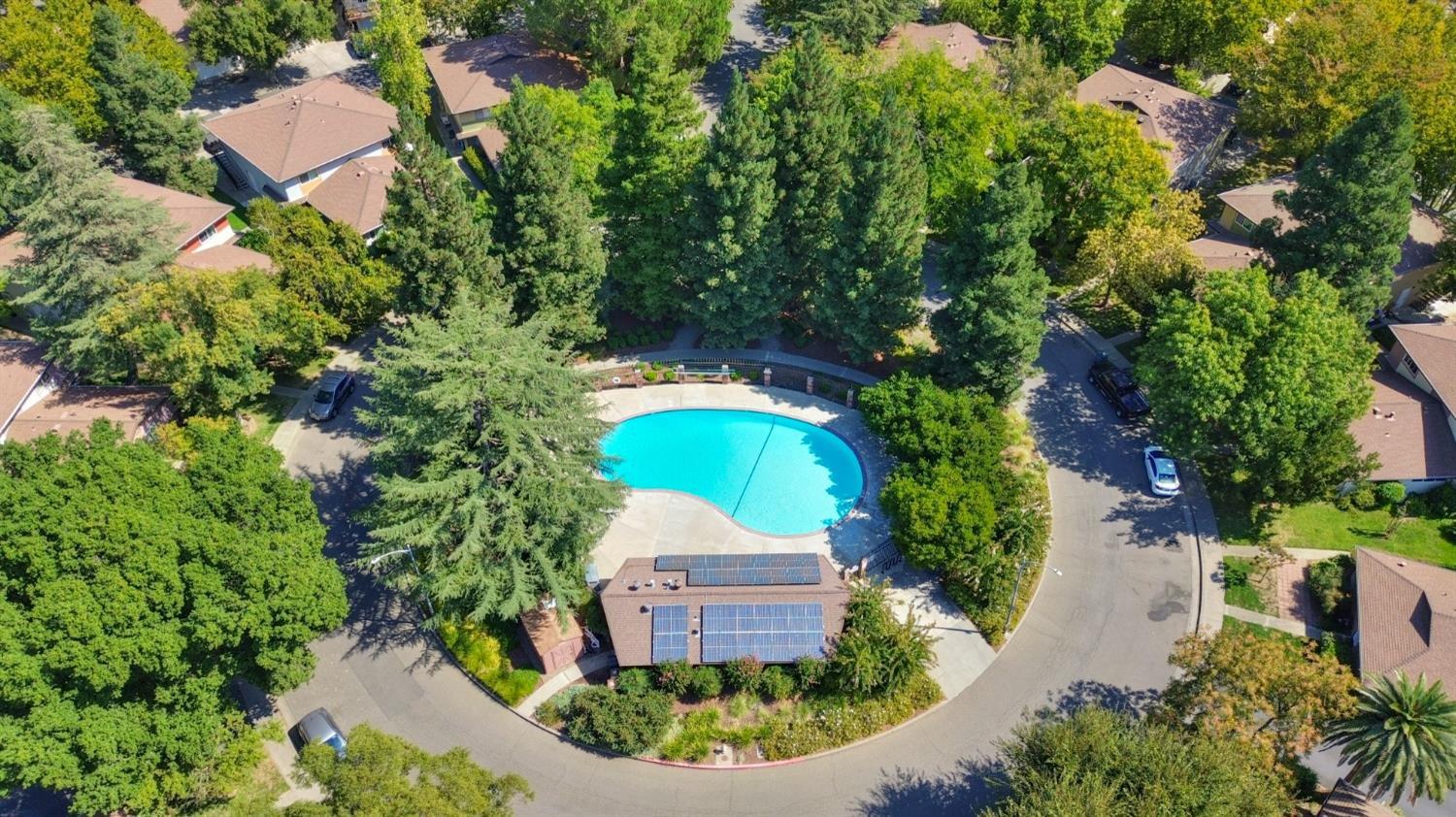 2900 Pole Line Road, Unit 2 Davis, CA 95618 - Photo 29 of 34 an aerial view of a house with a garden and trees