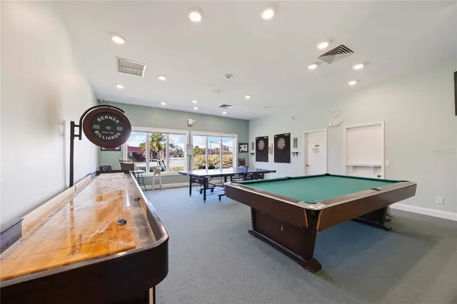 a view of beach and kitchen