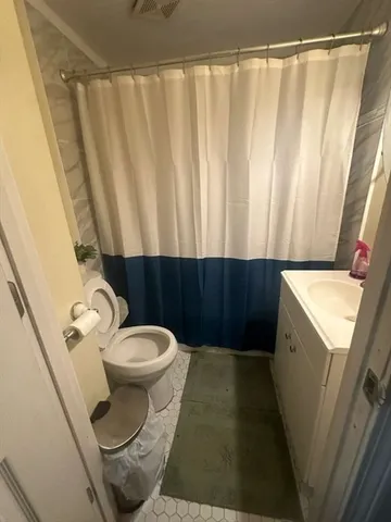a bathroom with a sink and a toilet