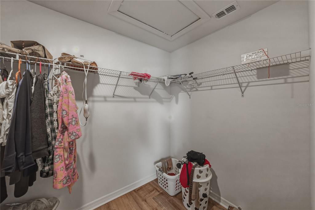 30688 Veridian Way Wesley Chapel, FL 33543 - Photo 31 of 55 a view of walk in closet with clothes and shoes