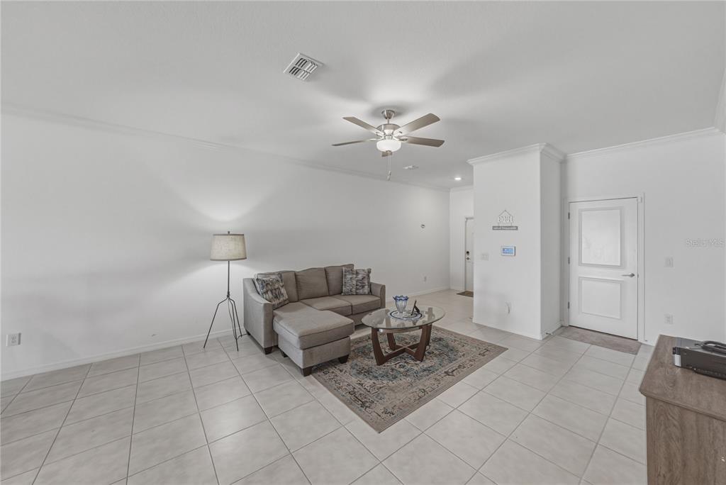30688 Veridian Way Wesley Chapel, FL 33543 - Photo 5 of 55 a living room with furniture and a ceiling fan