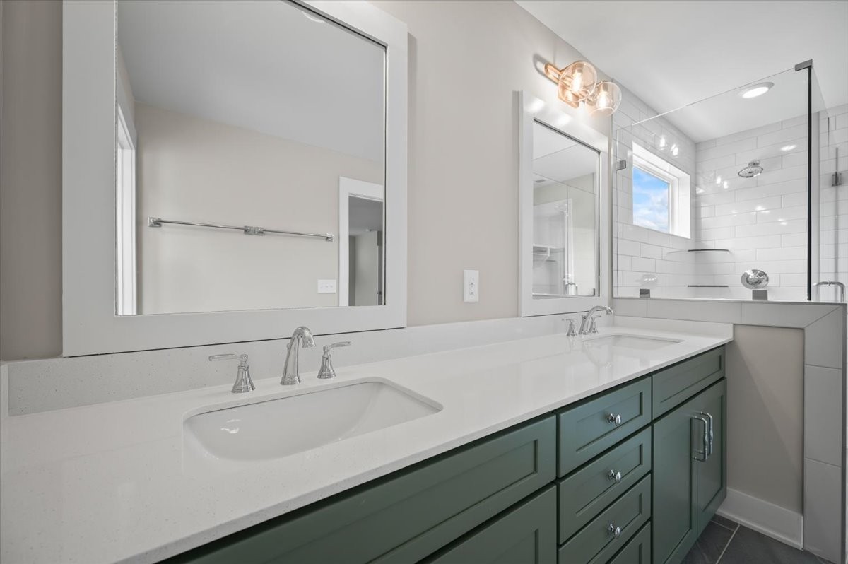 3043 A Hillside Road Nashville, TN 37207 - Photo 15 of 31 a bathroom with a sink double vanity and a mirror