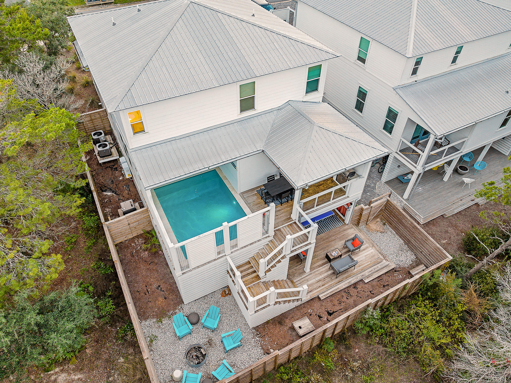66 Seabreeze Trail Inlet Beach, FL 32461 - Photo 54 of 59 an aerial view of a house with balcony