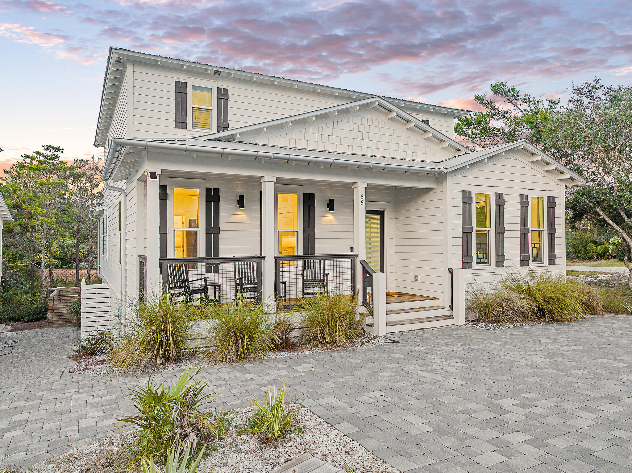 66 Seabreeze Trail Inlet Beach, FL 32461 - Photo 55 of 59 a front view of a house with a yard