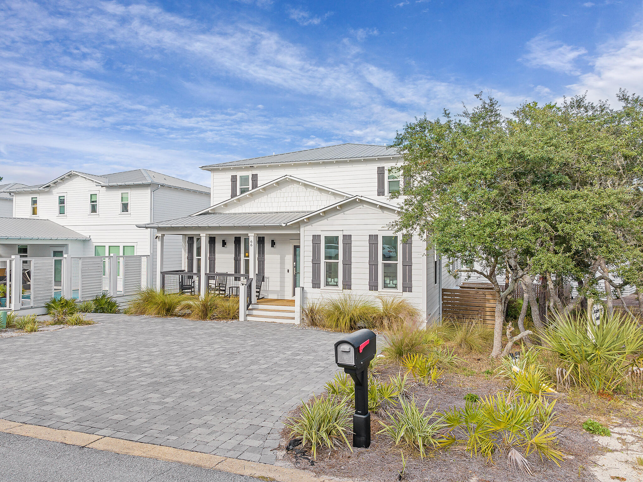 66 Seabreeze Trail Inlet Beach, FL 32461 - Photo 57 of 59 a front view of a house with a yard