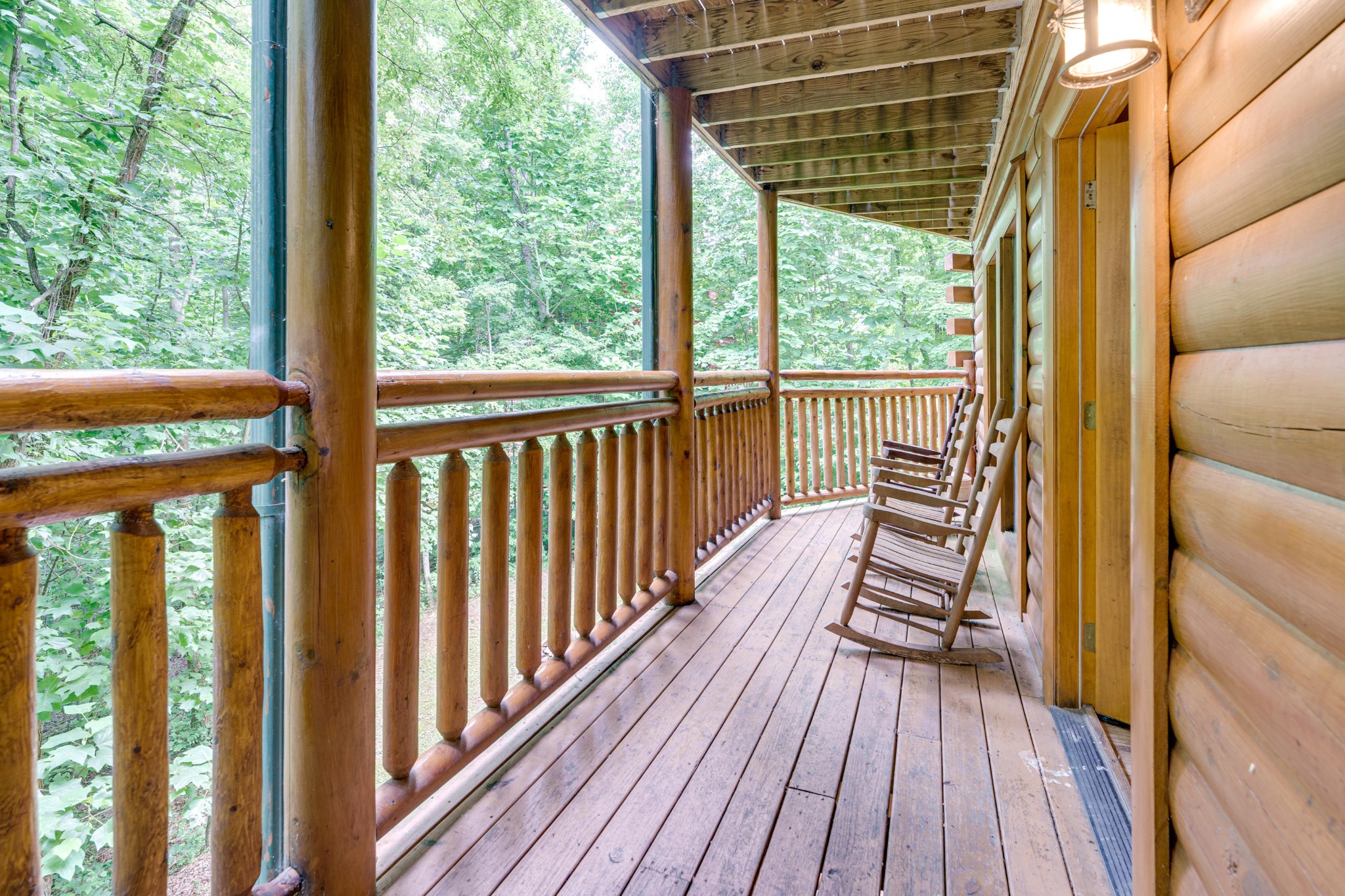 216 Amet Way Cosby, TN 37722 - Photo 18 of 21 a view of balcony with wooden floor