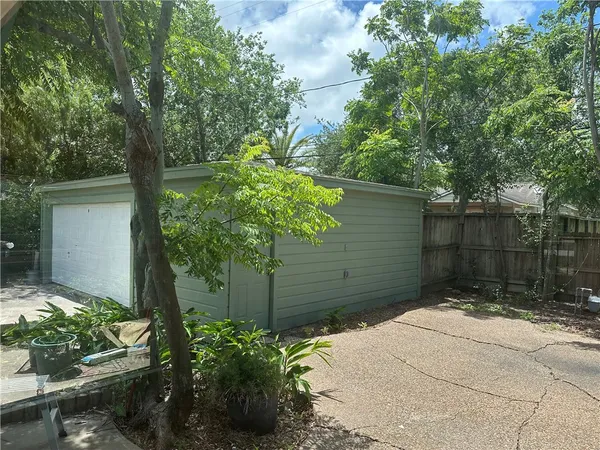 a backyard of a house