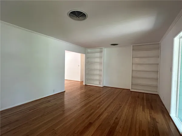 wooden floor in an empty room
