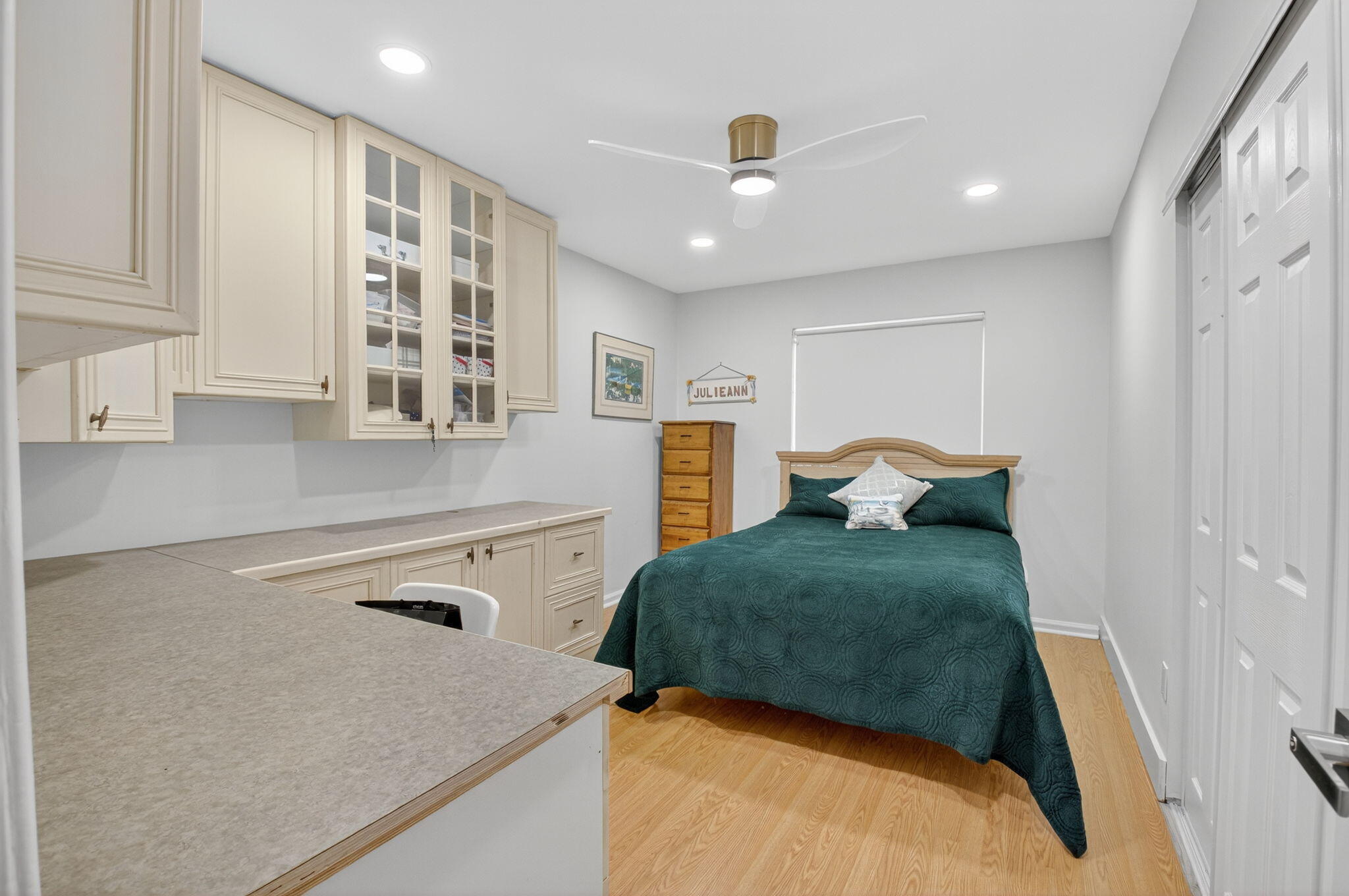 23265 Southwest 61st Avenue Boca Raton, FL 33428 - Photo 21 of 44 a bedroom with a bed and a large window