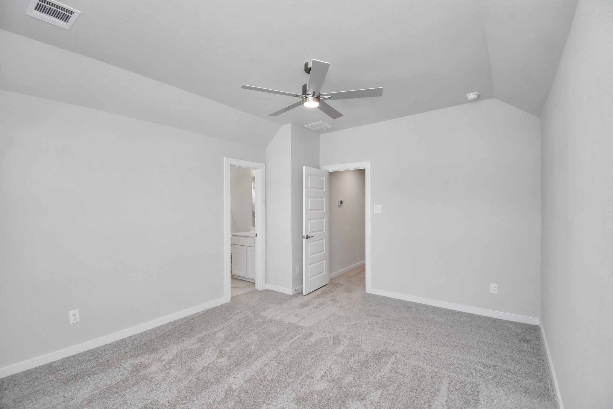 3103 Native Spg Drive Spring, TX 77373 - Photo 34 of 36 Generously sized secondary bedrooms featuring spacious closets, soft and inviting carpeting underfoot, large windows allowing plenty of natural light, and the added touch of privacy blinds for your personal retreat.Sample photo of completed home with similar floor plan. Actual colors and selections may vary.