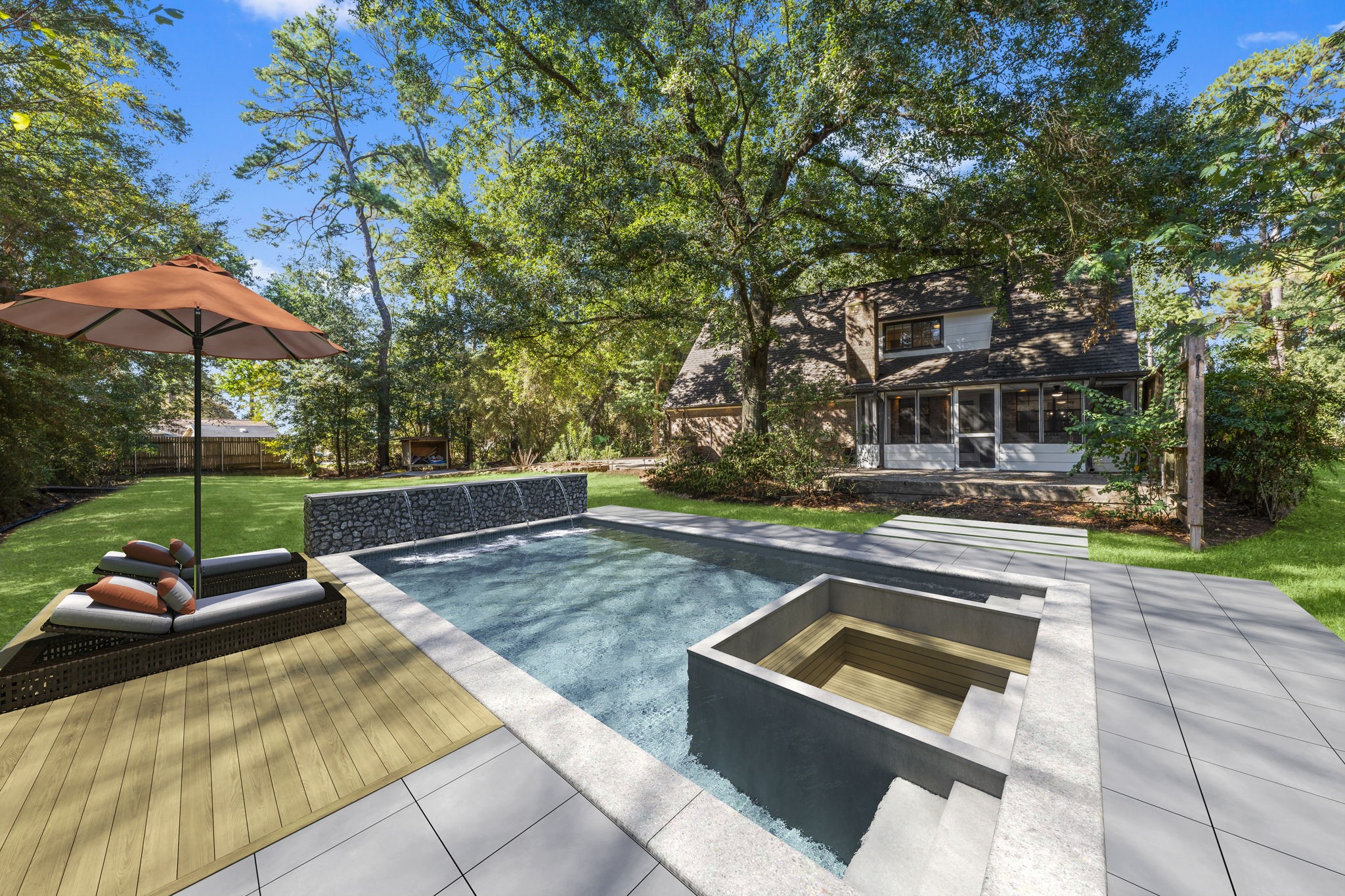 25206 Spring Ridge Drive Spring, TX 77386 - Photo 34 of 37 a view of outdoor space with seating
