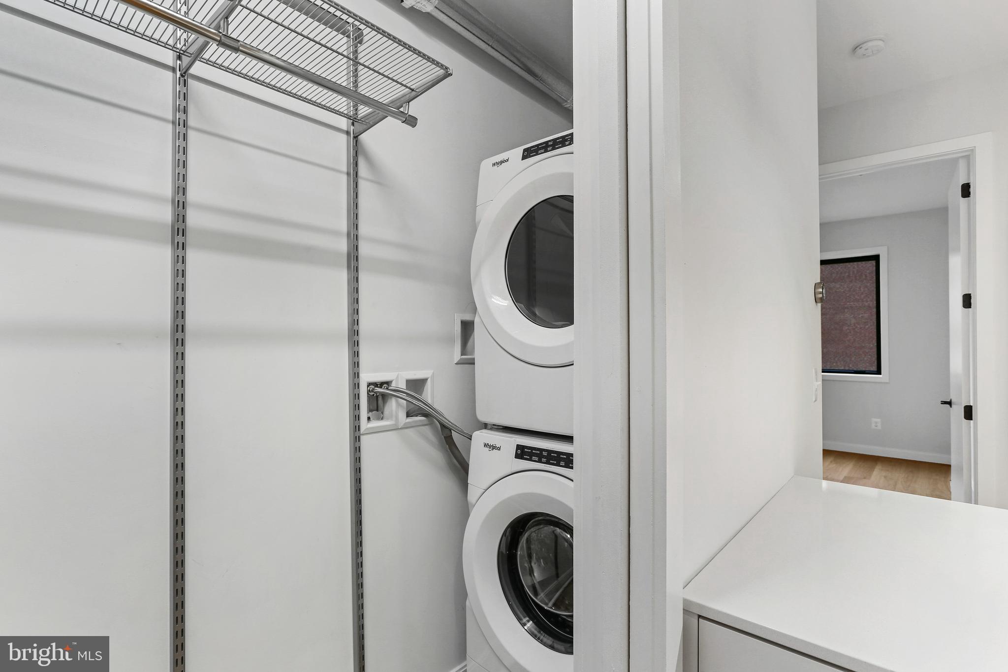 1434 Chapin Street Northwest, Unit 6 Washington, DC 20009 - Photo 35 of 37 Full-size Front Loading Washer Dryer, Pantry