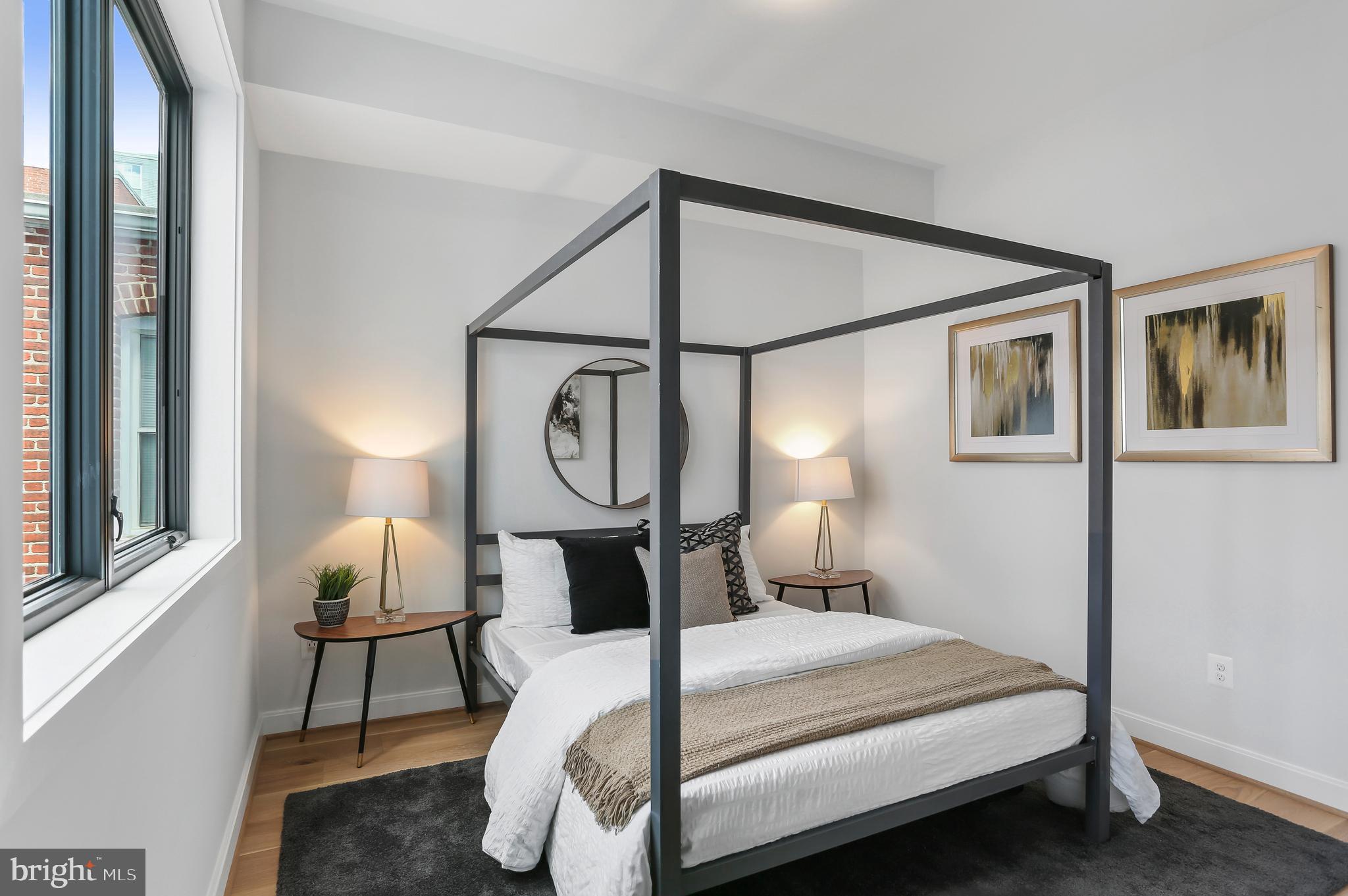 1434 Chapin Street Northwest, Unit 6 Washington, DC 20009 - Photo 6 of 37 Guest Bedroom located off of the courtyard