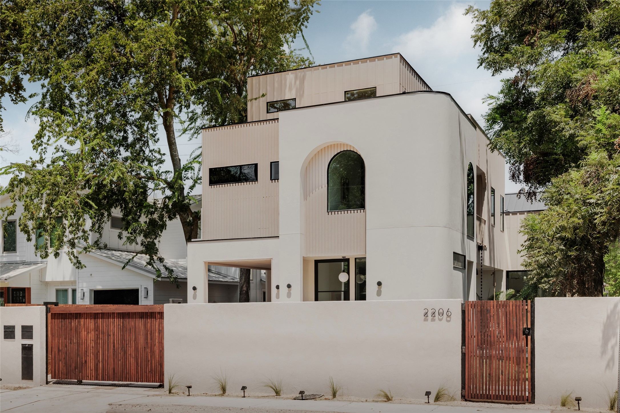 Undisclosed Address Austin, TX 78702 - Photo 3 of 38 View of front of home featuring a gate and a fenced front yard