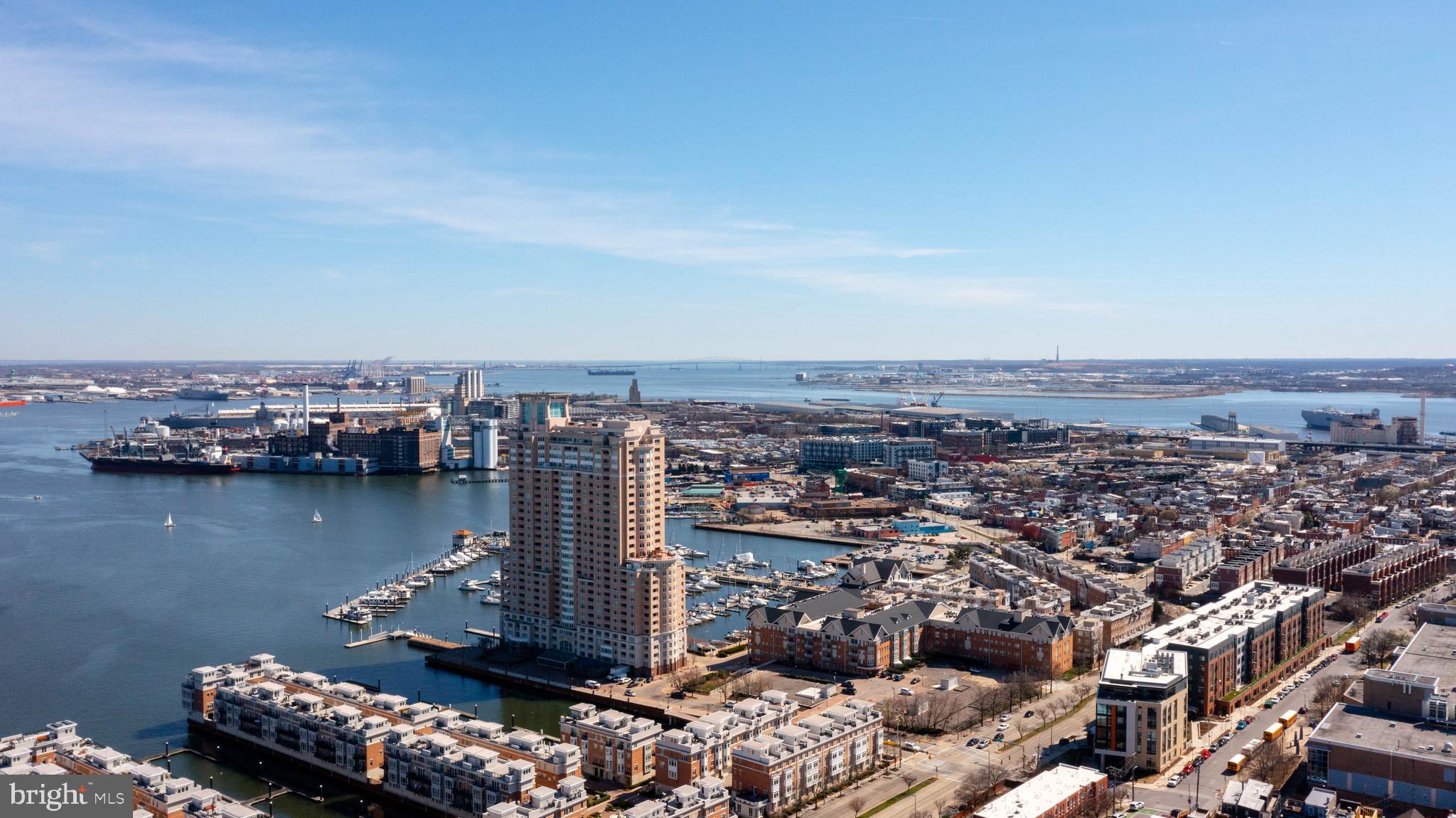 23 Pierside Drive, Unit 413 Baltimore, MD 21230 - Photo 26 of 36 an aerial view of a city
