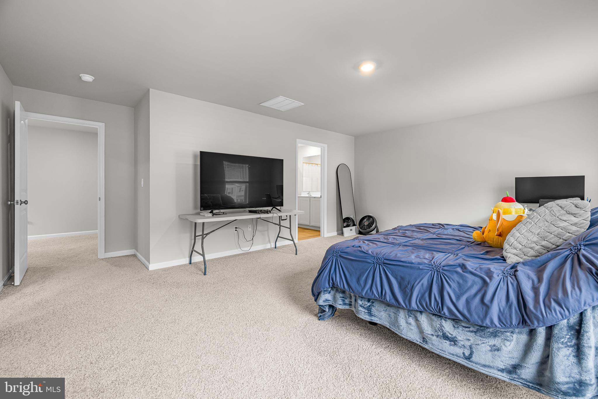 459 Currant Circle Magnolia, DE 19962 - Photo 16 of 39 a bedroom with a bed and a flat screen tv