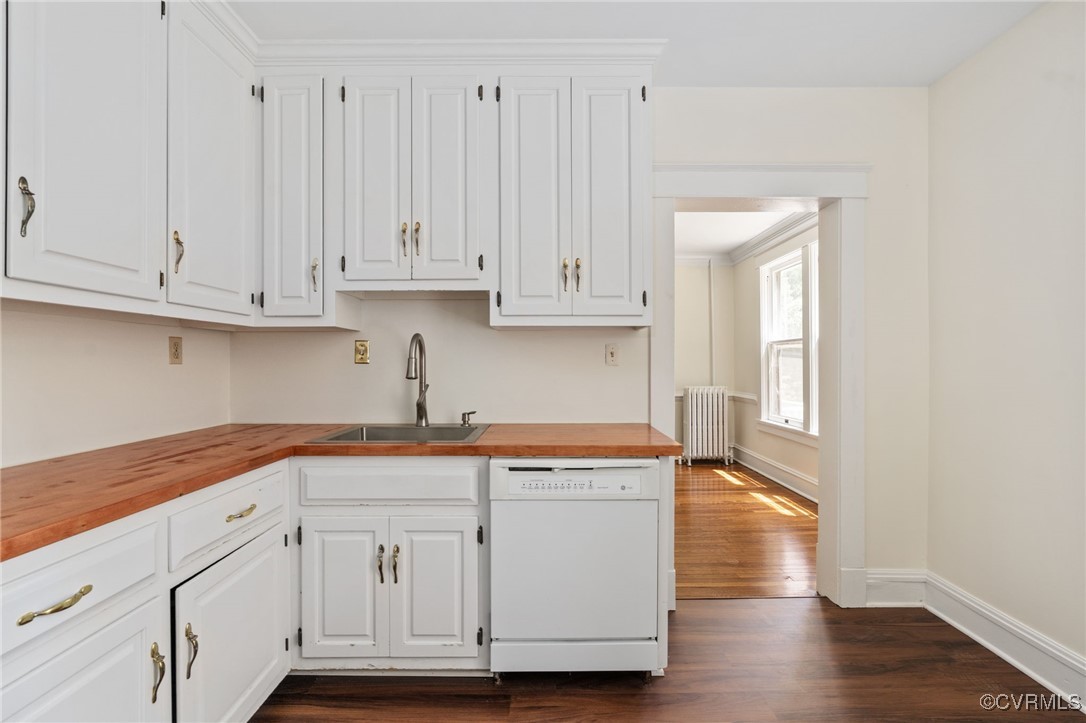 2707 Sherbourne Road Richmond, VA 23237 - Photo 21 of 50 Kitchen featuring, radiator, wooden counters, a si