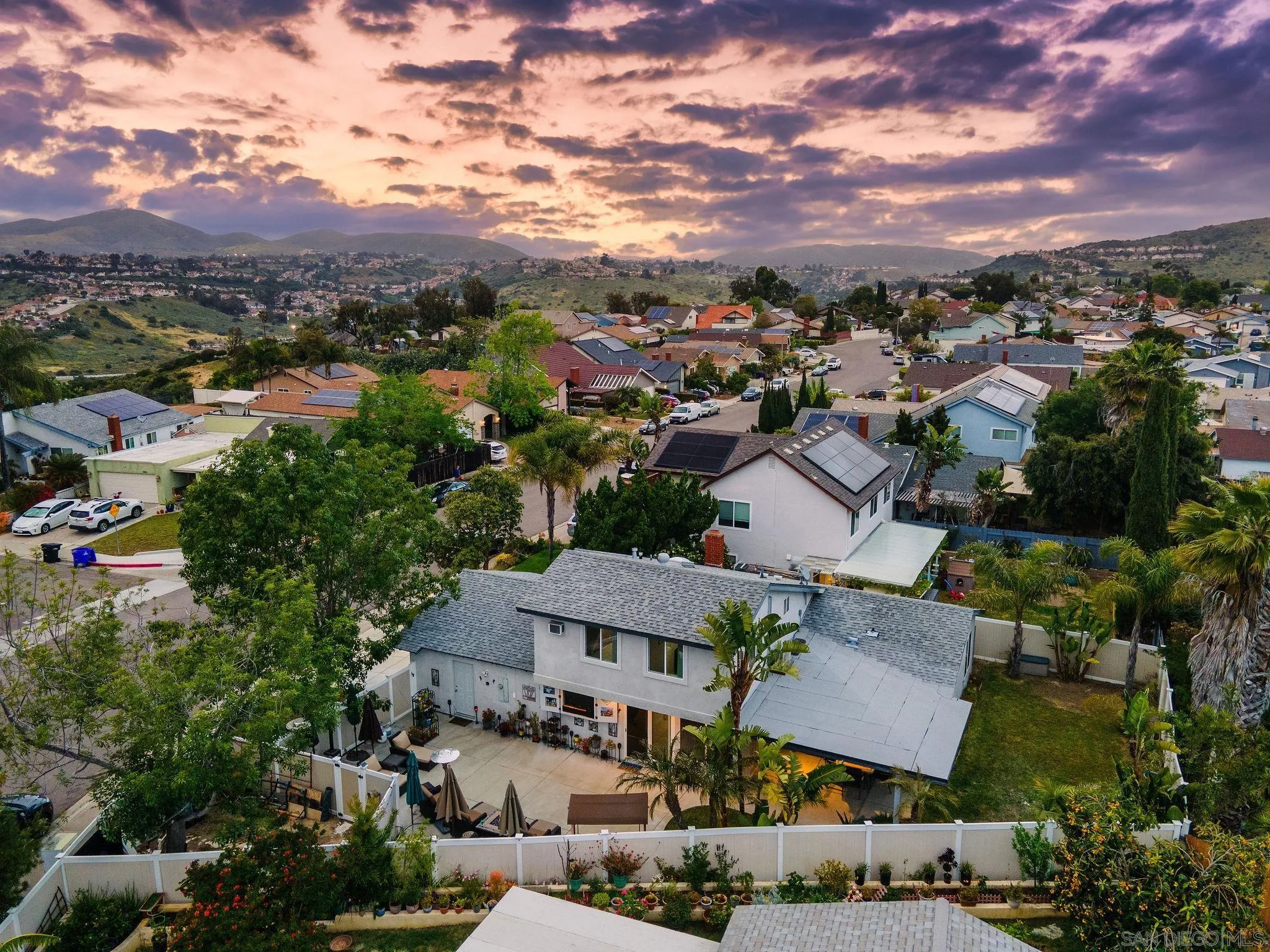 8531 Menkar Road San Diego, CA 92126 - Photo 35 of 37 an aerial view of residential houses with outdoor space