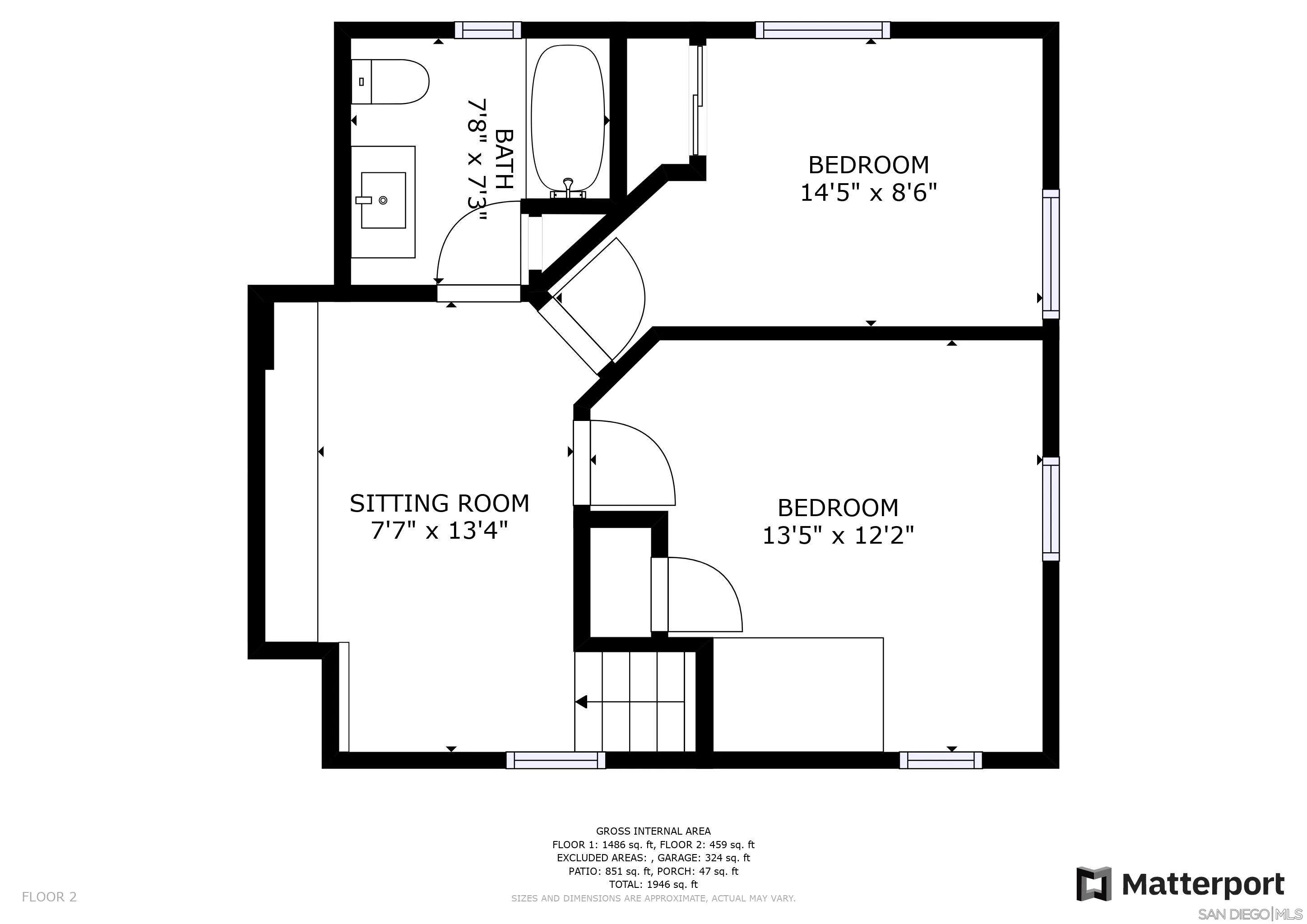 8531 Menkar Road San Diego, CA 92126 - Photo 37 of 37 a picture of floor with a floor to ceiling window