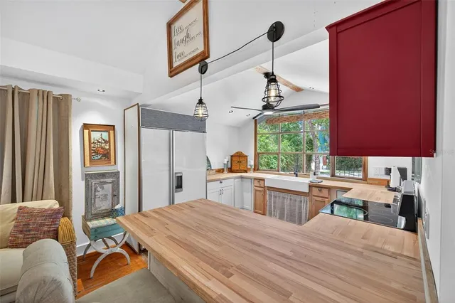 a bed room with a bed and furniture