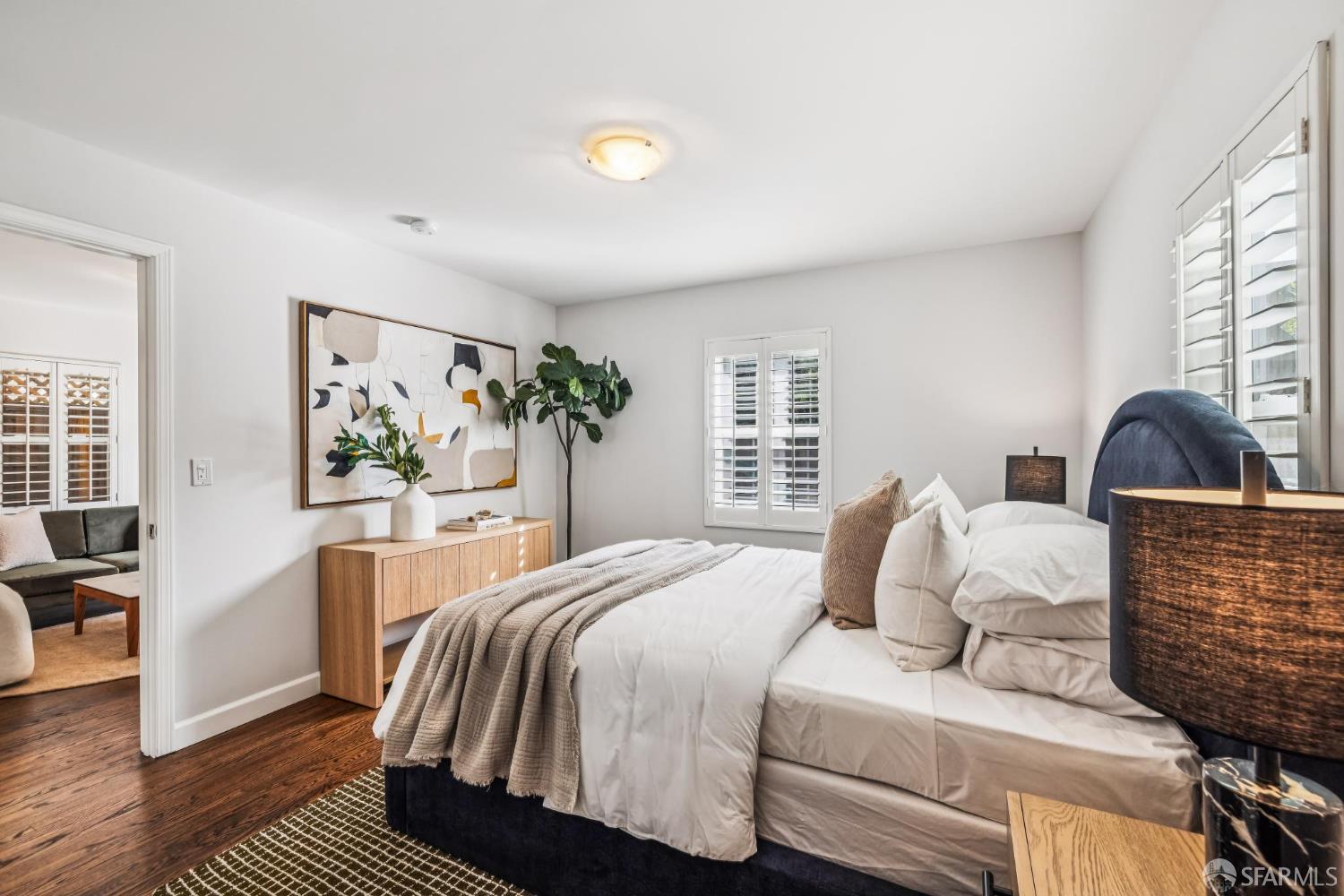 71 Ulloa Street San Francisco, CA 94127 - Photo 28 of 38 a bedroom with a bed and window