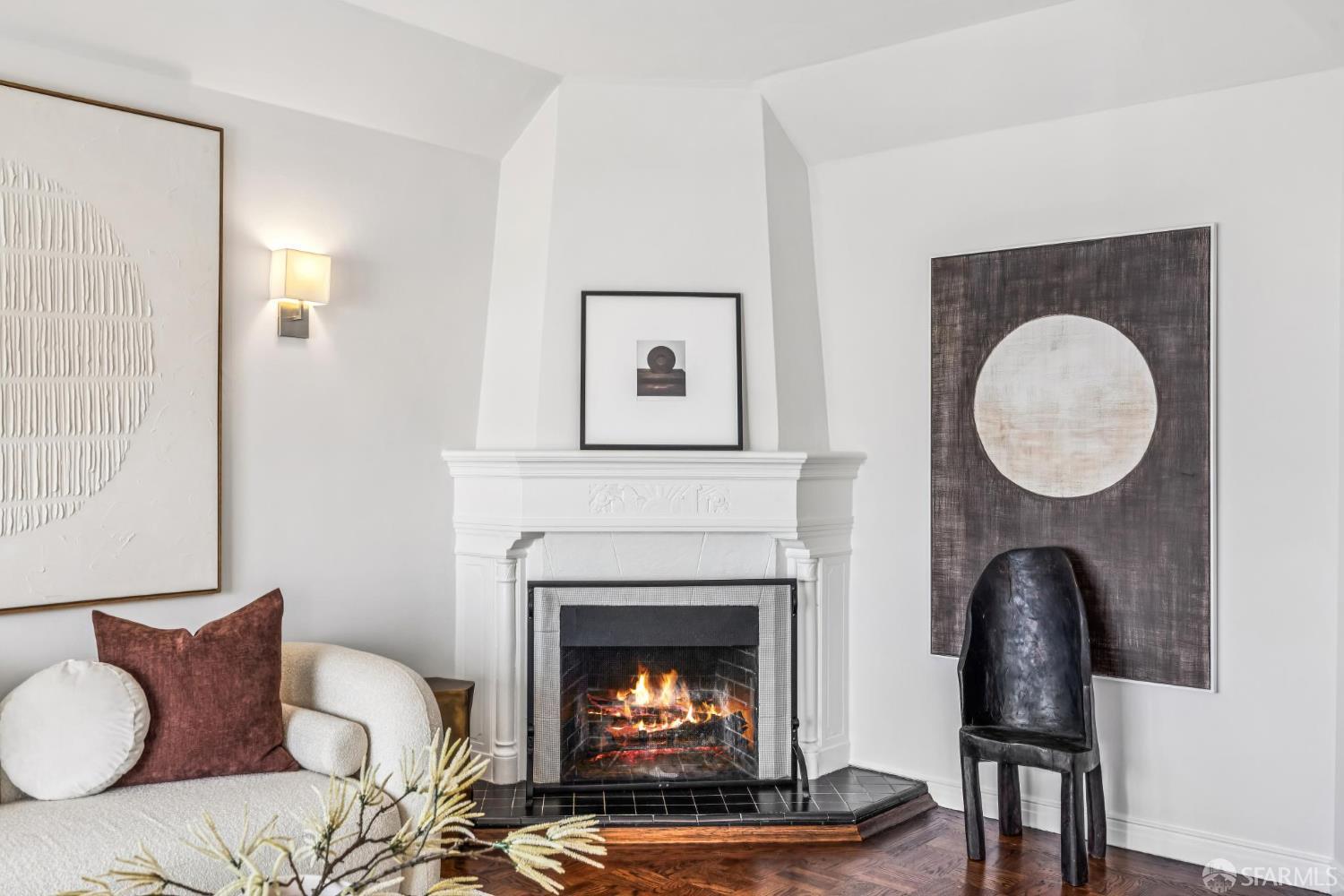 71 Ulloa Street San Francisco, CA 94127 - Photo 5 of 38 a living room with furniture and a fireplace