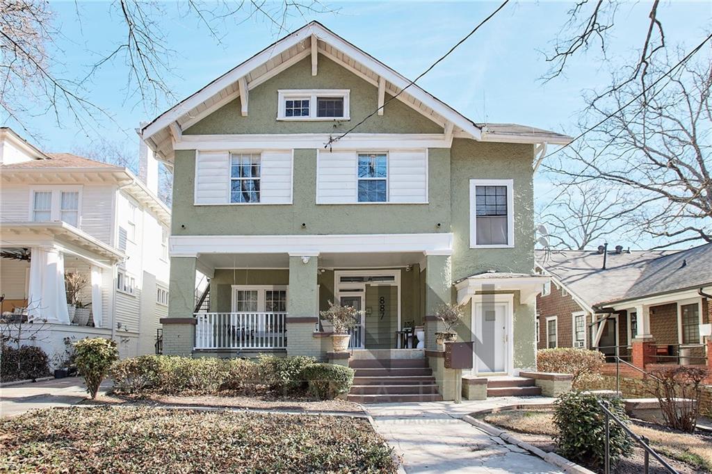 887 Myrtle Street Northeast, Unit 6 Atlanta, GA 30309 - Photo 1 of 1 a front view of a house with garden