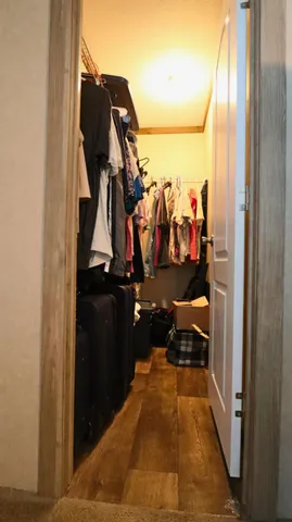 a bed room with a gym equipment