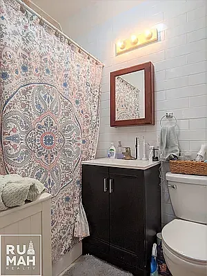 a bathroom with a sink and a toilet