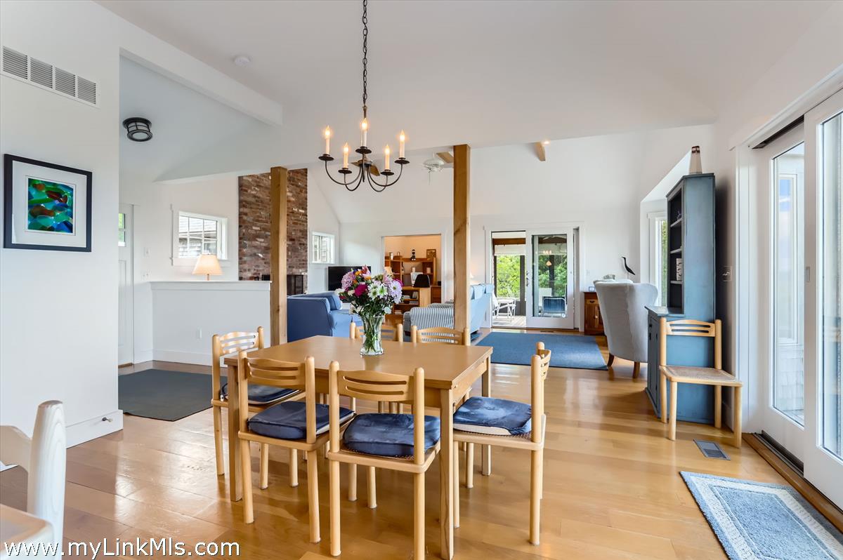 370 Lighthouse Road Aquinnah, MA 02535 - Photo 17 of 56 Standing in kitchen looking towards dining area and living room